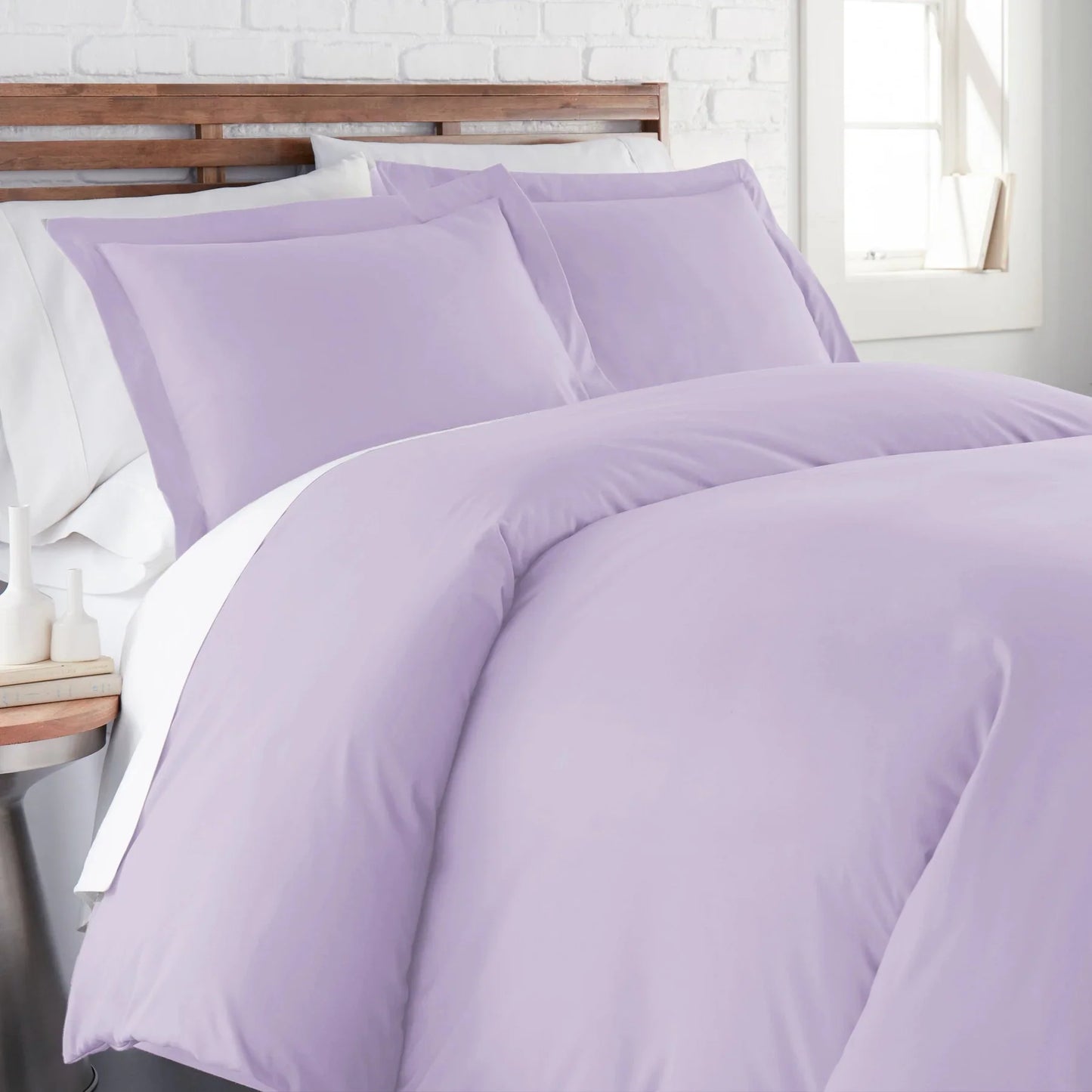 Luxe Microfiber Duvet Set, Haze