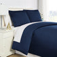 Luxe Microfiber Duvet Set, Navy Blue