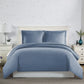 Luxe Microfiber Duvet Set, Steel Blue