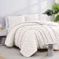 Diamond Pattern Duvet Cover Set, Bone