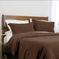 Luxe Microfiber Duvet Set, Brown