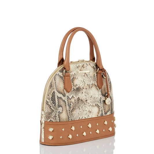 Brahmin Peoria Collection Georgina Satchel, Cognac