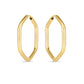 14K Endless Hexagon Hoops