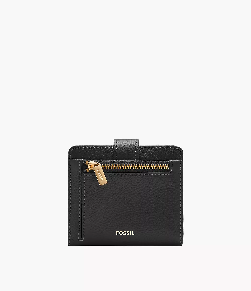 Fossil Harwell Small Tab Bifold Wallet, Black