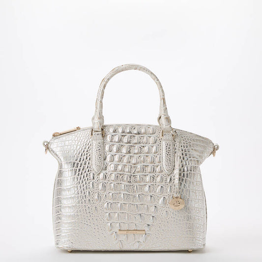 Brahmin Melbourne Collection Duxbury Satchel, Ivory Dream