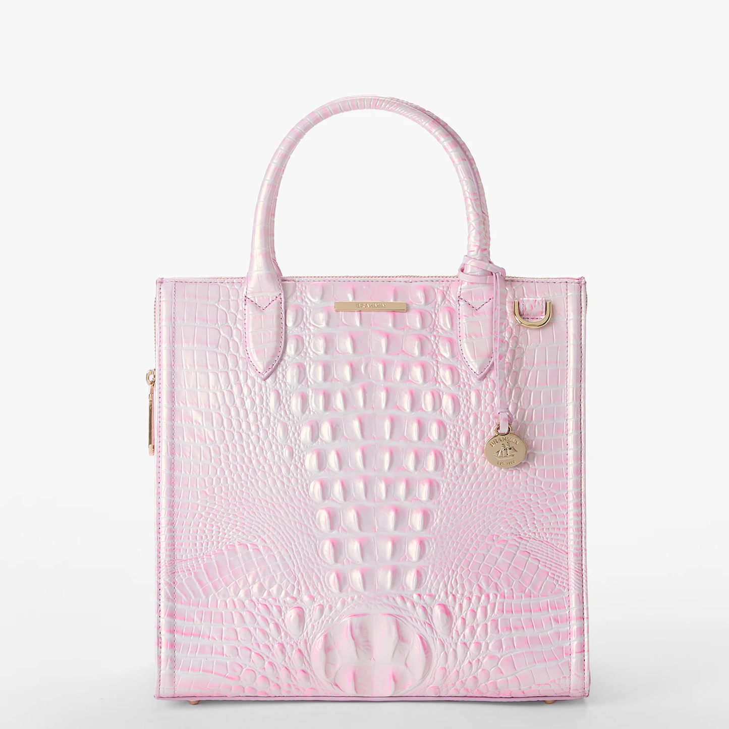 Brahmin Melbourne Collection Caroline Satchel, Rose Water