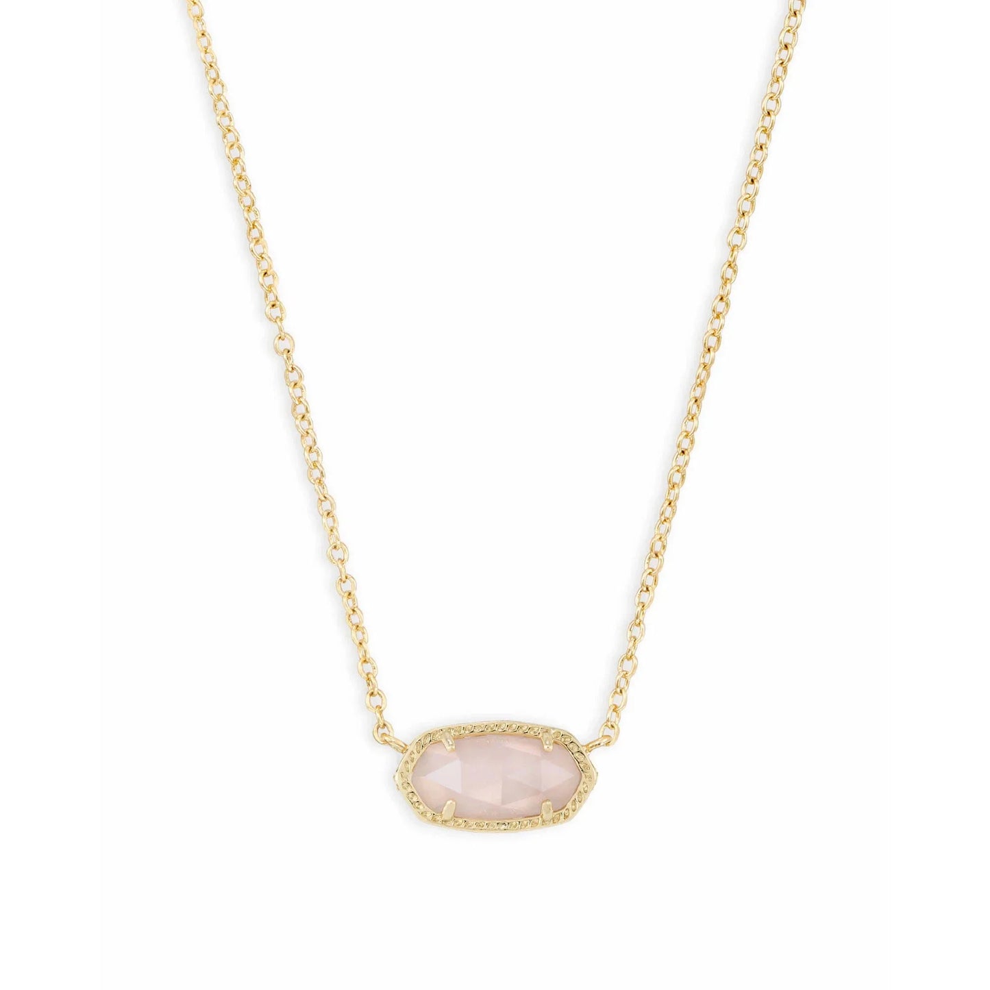 Kendra Scott Elisa Gold Pendant Necklace, Rose Quartz