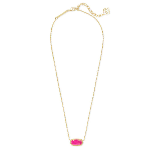 Kendra Scott Elisa Gold Pendant Necklace, Azalea