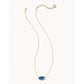 Kendra Scott Elisa Gold Pendant Necklace, Navy Abalone