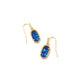 Kendra Scott Lee Drop Gold Earrings, Navy Abalone