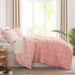 Madeline Print Duvet Slip Cover Set, Coral